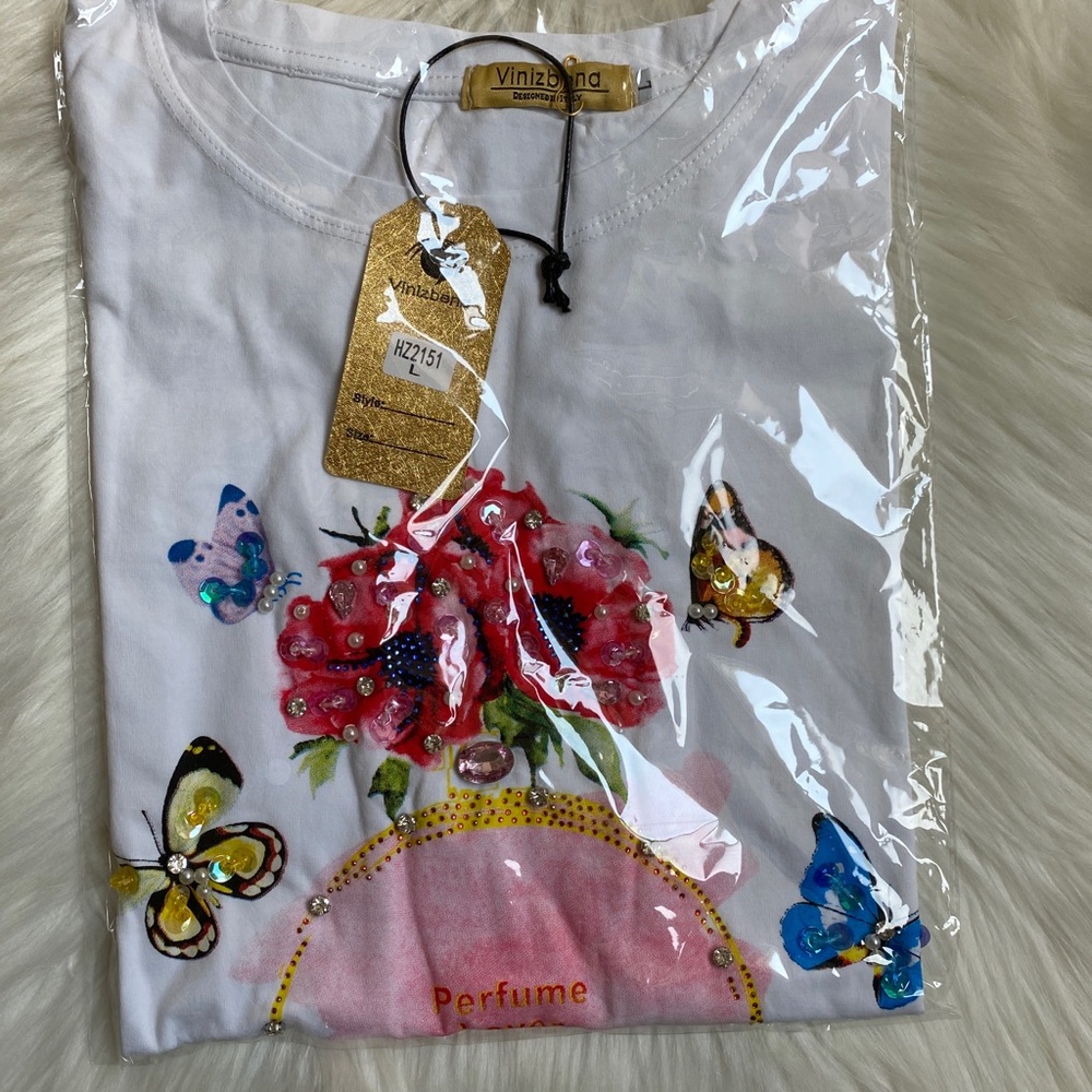 Vinizbena T-Shirt size L Color white - Picture 11 of 11